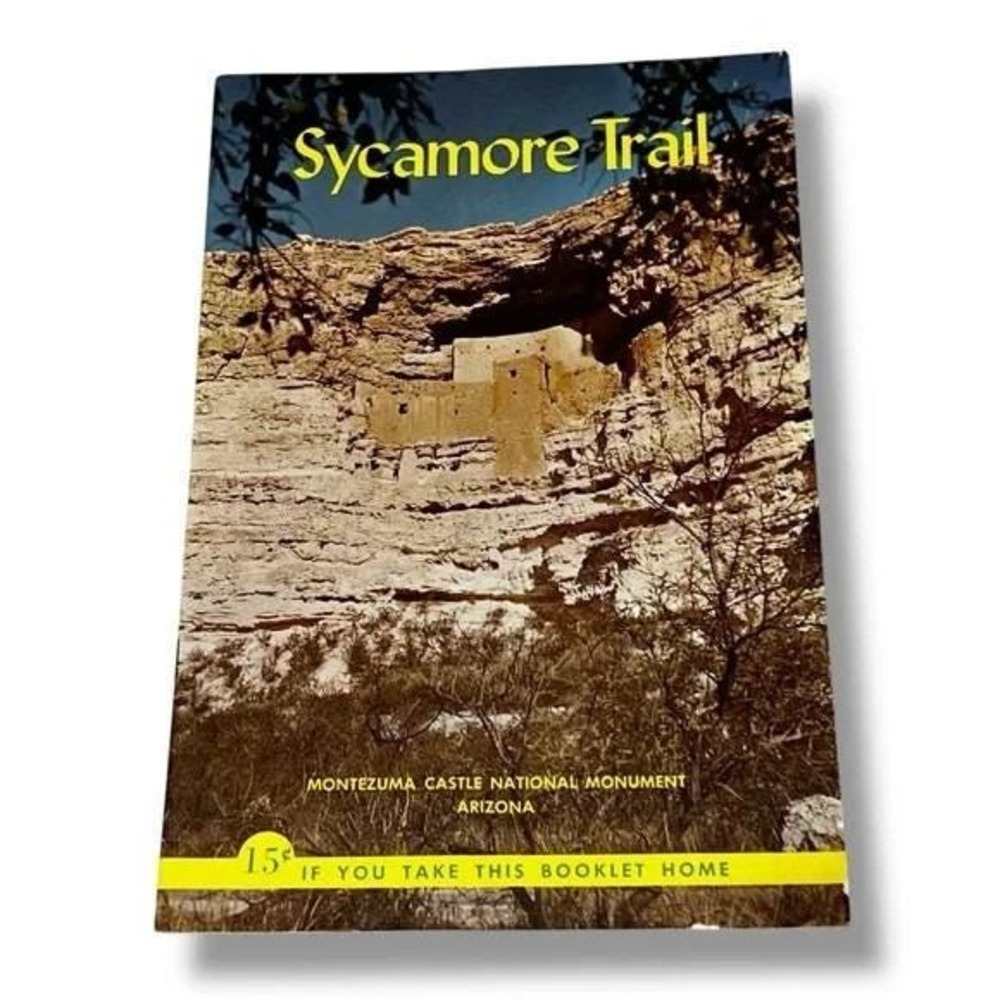Sycamore Trail Montezuma Castle National Monument AZ 1974 Vintage Brochure BX